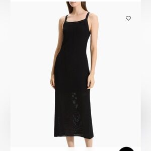 Theory Pointelle Midi Slip Dress